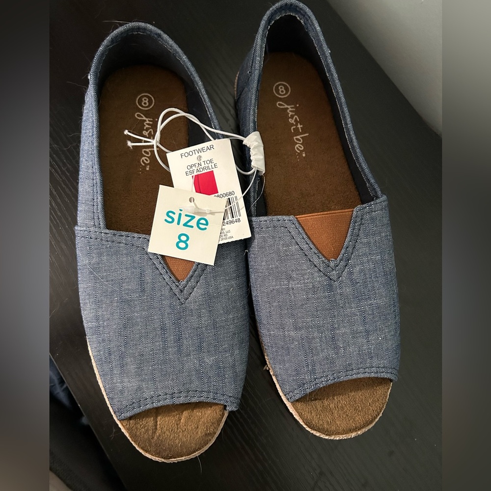 Just Be open toe summer shoes